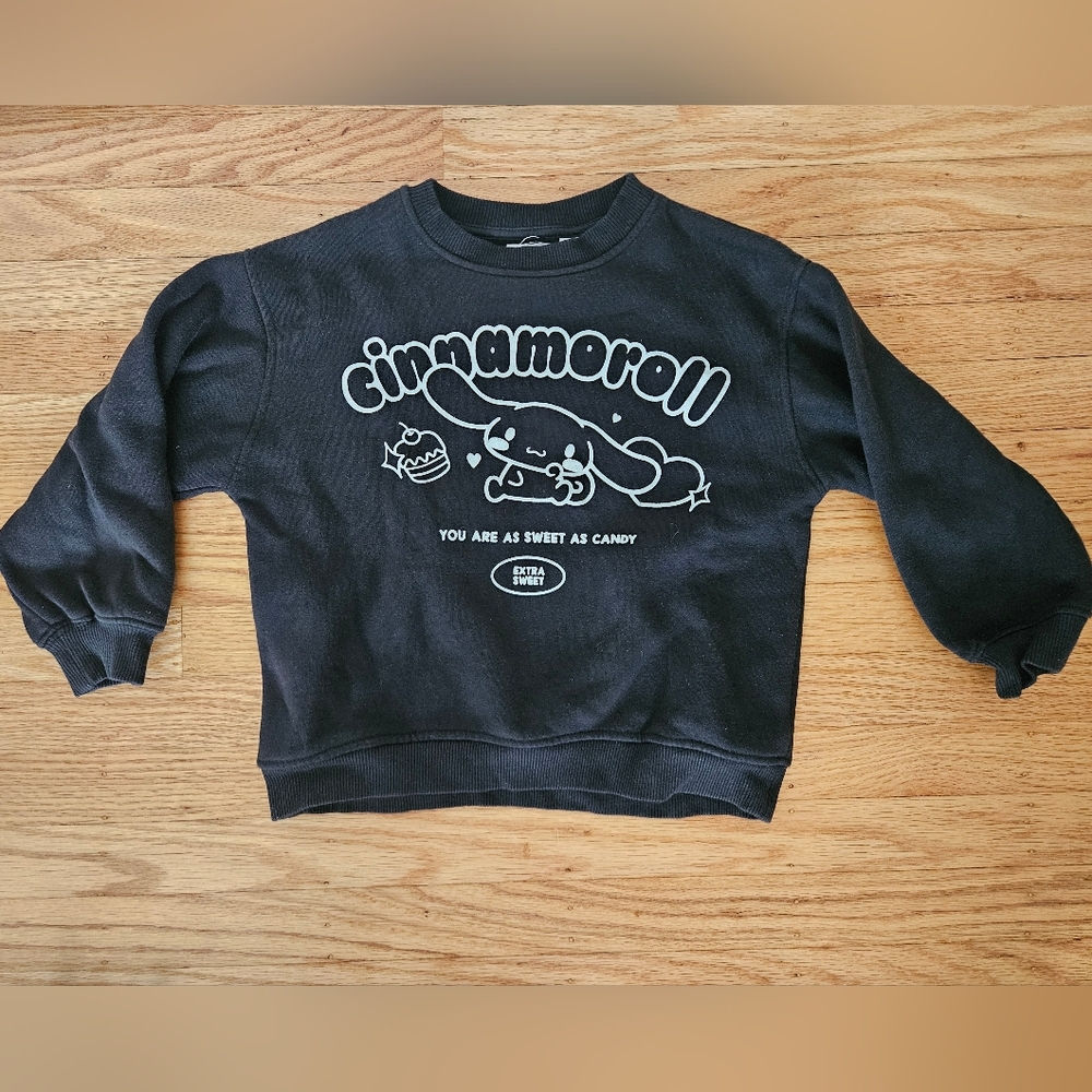 Zara Cinnamoroll Black Sweatshirt 6-7Y